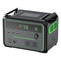 Station d'alimentation portable personnalisée, prise US EU UK AU disponible, usine OEM, 1120Wh 1200W, entrée solaire, livraison rapide, solution tout-en-un