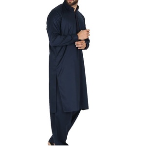 Nouvelle Arrivée OEM Sur Mesure Shalwar Kameez Vêtements Homme Manches Longues Respirant Uni Style Pakistanais Robe Salwar Kameez - Product Image 5