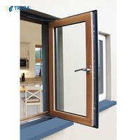 Cadre en bois composite rentable avec quincaillerie Roto et 3 joints EPDM Fenêtre à battant en aluminium isolé thermiquement