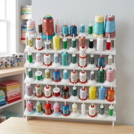 AA0064 Porte-fils pour 60 bobines |   Support pour 60 bobines de fil à coudre, organiseur de fil à coudre, support de rangement pour bobines de fil à coudre - Product Image 5