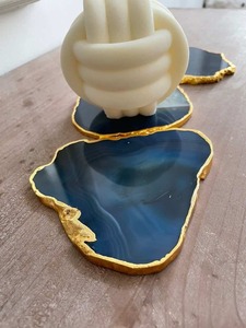 Epoxy Resin Luxury Coasters Set of 6 Handmade Customizable <b>Table</b> Coasters for Dining Coffee Decor Gift - Product Image 3