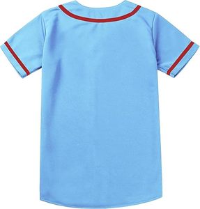 Custom Printed Baseball Jersey Breathable Mesh Sports <b>Shirts</b> - Product Image 4