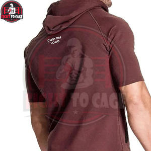 Oferta Especial: Sudaderas con Capucha de Manga Corta para Gimnasio, Entrenamiento, Culturismo, Ajuste Ceñido, Térmicas, Precio al por Mayor, Hechas a Medida - Product Image 2