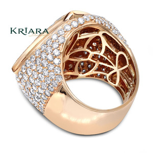 Anillo de cóctel para hombre de plata 925 con moissanita de corte brillante redondo y engaste pavé de rubí, diseño geométrico, joyería de lujo para fiestas - Product Image 4