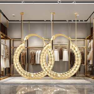 Pendientes de Aro Minimalistas con Textura, Chapados en Oro de 18K, Resistentes al Agua, de Acero Inoxidable, Geométricos, Sólidos, Modernos y a la Moda - Product Image 4