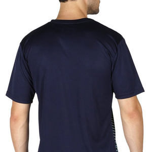 T-shirt pour homme en polyester/coton, sublimation personnalisée, uni, écologique, séchage rapide, respirant, 240 GSM, manches courtes, coupe classique - Product Image 6