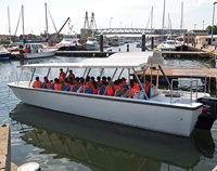 UBI 1230 Bateau-taxi de luxe en aluminium personnalisé pour 30 passagers, idéal pour les croisières haut de gamme, les excursions, la pêche et le transport fluvial