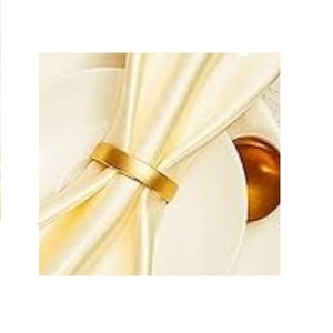 Porte-serviettes de table de luxe pour hôtel, anneau à serviettes en métal nickelé, vente chaude, décoration de table pour accessoires de restaurant - Product Image 4