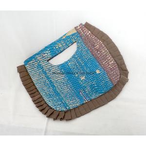 Handmade Vintage Lady messenger Hand Bag Suzani Embroidery Handmade Kantha Fabric Cotton Lining Exhibition Use - Product Image 4