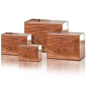 Urna Funeraria de Madera de Palisandro Maciza para Adultos, Color Marrón, Grabada a Mano, Duradera, Ecológica, Biodegradable, 200 Pulgadas Cúbicas, Estilo Americano - Product Image 1