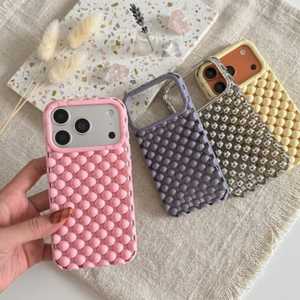 เคสโทรศัพท์มือถือ Apple iPhone สีดำมิดไนท์  แบบทำมือ  ลายนูนสแตนเลสประดับพู่ห้อย  ขนาดสั่งทำพิเศษ - Product Image 6