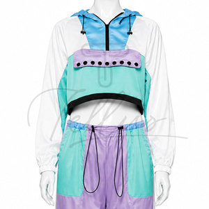 Conjunto Deportivo Informal de Invierno para Mujer, Talla Grande, Transpirable, Ligero, 100% Nailon, con Capucha y Cierre de Cordón, Marca Tellus Apparel - Product Image 3