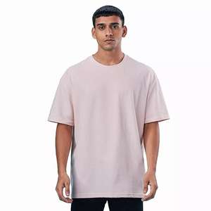 T-shirt personnalisé à manches courtes de haute qualité, 100% coton, impression sérigraphique personnalisée, coupe ample pour homme - Product Image 1