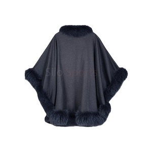 เสื้อฮู้ดผ้าขนแคชเมียร์สีฟ้าของผู้หญิงเสื้อคลุมแฟชั่นให้ความอบอุ่นในฤดูหนาว - Product Image 6