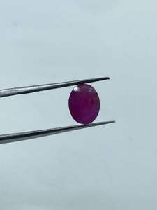 Pierre précieuse en rubis naturel, 2,44 carats, 7x9MM, pour la fabrication de bijoux - Product Image 2