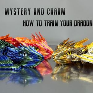 Dragón Wyvern con Plumas Impreso en 3D, Dragón Articulado con Alas para Fidget Cube y Mascota de Escritorio para un Reino Encantador - Product Image 3