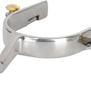 Espuelas de Acero Inoxidable para Montar a Caballo, Estilo Western, con Correa, de Buena Calidad, Equipo Ecuestre - Product Image 5
