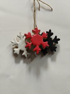 เกล็ดหิมะไม้แขวนประดับ ดาวไม้แขวนประดับ หัวใจไม้แขวนประดับ - Product Image 2