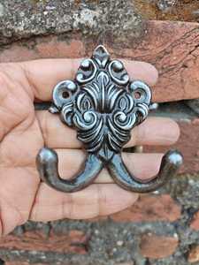 Victorian Style Decorative Wall Hooks Retro Ornate Metal Towel Hanger Heavy Duty Dual Wall Mounted Hooks for Coats <b>Hats</b> <b>Bags</b> - Product Image 4