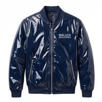 Blouson Bomber Personnalisé en Toile Écologique Imperméable Réversible Unisexe Coupe Slim Rétro Style Aviateur Doux au Toucher Côtelé