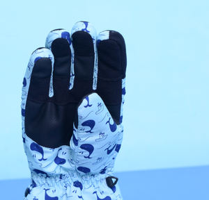 Gants de ski imperméables en gros, gants d'hiver pour la neige, à doigts complets avec sangle de poignet réglable et impression personnalisée pour sports de plein air - Product Image 3