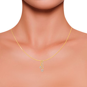 GLEAMORA ENTERPRISE Pendentif Cœur en Or Jaune avec Diamant de Laboratoire Taille Brillant pour Femme, Tendance, 14K, 2,75g, Couleur H - Product Image 4
