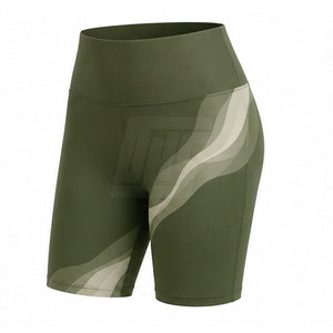 Shorts de sport élégants pour femmes, taille haute, tissu respirant, pour fitness, course à pied, yoga et entraînement - Product Image 4