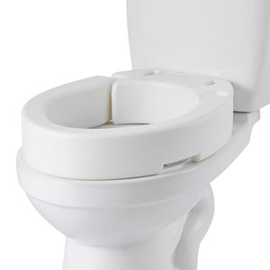 Sedile WC Rialzato con Capacità di Carico 300 Libbre, Altezza 3,5 Pollici, Apertura Allargata, Attrezzatura di Sicurezza per Bagno - Product Image 1