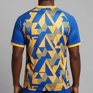 Camiseta de Fútbol Cómoda y Transpirable para Hombre, Talla Adulto, Corte Regular, 100% Poliéster, Sublimación, Diseño Personalizable - Product Image 3