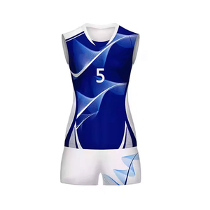 Durable Premium Mesh Custom <b>Volleyball</b> Teamwear Uniforms Quick Dry Full Color Sublimation Woman <b>Volleyball</b> Uniform <b>Set</b> - Product Image 2