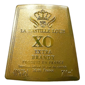 Étiquette autocollante en métal gaufré de luxe – Plaque signalétique personnalisée avec logo - Product Image 1