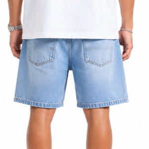 Shorts en jean pour hommes, de qualité supérieure, durables, élégants, confortables, coupe droite, style décontracté d'été, en tissu de coton imprimé - Product Image 2