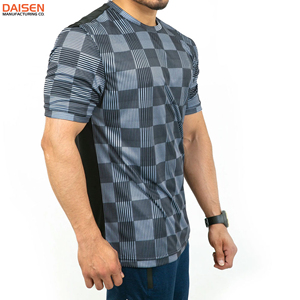 Camiseta de Color Personalizado para Hombre, Transpirable, de Manga Corta, Informal, Lisa, a la Moda, con Marca Personalizada, Fabricante Mayorista - Product Image 2