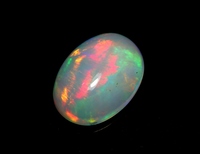 Opale d'Éthiopie cabochon, feu arc-en-ciel, pierre précieuse en vrac pour la fabrication de bijoux