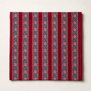 Hand Block Printed Cotton Fabric <b>Set</b> Maroon Beige Floral Buta Stripe Pattern Dress Material For Kurta Suit Dupatta <b>Sewing</b> Craft - Product Image 6