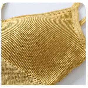 ชุดบิกินี่สแปนเด็กซ์ 2 ชิ้นสำหรับผู้หญิง แบบ Bandeau ท่อนล่างทรง Cheeky ไร้โครง ไร้ตะเข็บ สีพื้น แห้งเร็ว ชุดว่ายน้ำสำหรับฤดูร้อน - Product Image 5