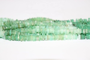 Cuentas de forma cuadrada lisa de crisoprasa de 4-5 MM, hebras lisas de crisoprasa de 16 pulgadas para fabricación de joyas, hebras de 16 pulgadas - Product Image 3
