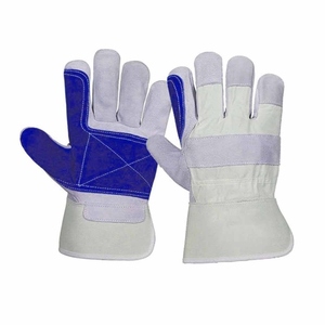 Gants de travail en cuir de vachette renforcé, résistants à la chaleur et aux étincelles, pour les travaux de construction, le jardinage et la maintenance. - Product Image 5