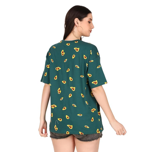 Camiseta Gráfica Estampada para Mujer, Cuello Redondo, Manga Corta, Algodón Suave, Informal, para Verano, Uso Diario, para Chicas y Damas - Product Image 6