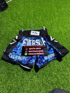 Pantalones Cortos de Muay Thai para Hombre de Alta Calidad, Transpirables, para Artes Marciales, Color Negro, para Entrenamiento - Product Image 6