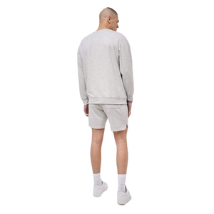 Sweat-shirt gris clair pour homme, pull à manches longues, style streetwear décontracté, en coton molletonné, col rond, logo personnalisé - Product Image 4