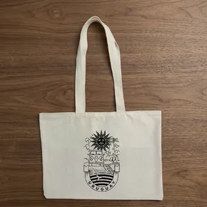 Bolsa de Compras de Algodón de 12x16 Pulgadas, Bolsa de Tela Reutilizable Resistente para el Mercado, Supermercados, Tiendas Minoristas, Eventos y Uso Promocional - Product Image 4