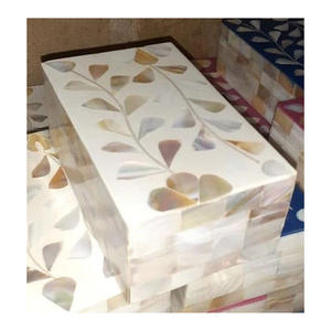Beautiful Mother Pearl Stone Jewelry Box Handcrafted Eco Friendly <b>Mosaic</b> Gemstone Inlay Work Luxury Unique Gifts Bride Model - Product Image 2