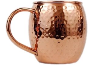 Authentic Copper Moscow Mule <b>Mugs</b> Set With Elegant Design For Cold Drinks Kitchen Bar And Social Gatherings - Product Image 3