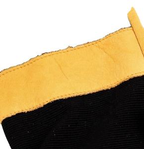 Gants de travail en cuir véritable, gants de protection industrielle robustes, double paume en cuir avec revêtement caoutchouté - Product Image 5