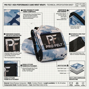 Muñequeras Ajustables de 18 Pulgadas con Diseño Personalizado de Camuflaje, de Neopreno, para Cross Training, Levantamiento de Pesas, Gimnasio, Fitness, Soporte para Muñecas - Product Image 2