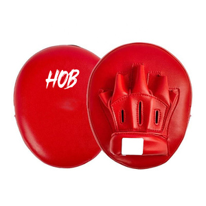 Top Design Your Own Custom Brand Punching Boxing Training Focus <b>Pad</b> Pu Leather Hand Target Boxing Focus <b>Pads</b> - Product Image 1