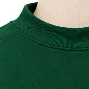 <b>Womens</b> Dark Forest Green <b>Sweatshirt</b> <b>White</b> Strong Girl Letter Print Oversized Crew Neck Long Sleeve Casual Streetwear Pullover - Product Image 4