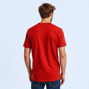 Heavy <b>Weight</b> Oversized T-Shirt 240gsm Off Shoulder <b>Blank</b> Polyester Cotton T Shirt Loose Custom Logo Stock T-Shirt for Men - Product Image 4