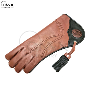 Guante de Cetrería de Cuero Vintage, Protección de Brazo Largo, Guantes para el Manejo y Entrenamiento de <span class=keywords><strong>Aves</strong></span>, Precio de Fábrica, Guantes de Talla Personalizada - Product Image 2